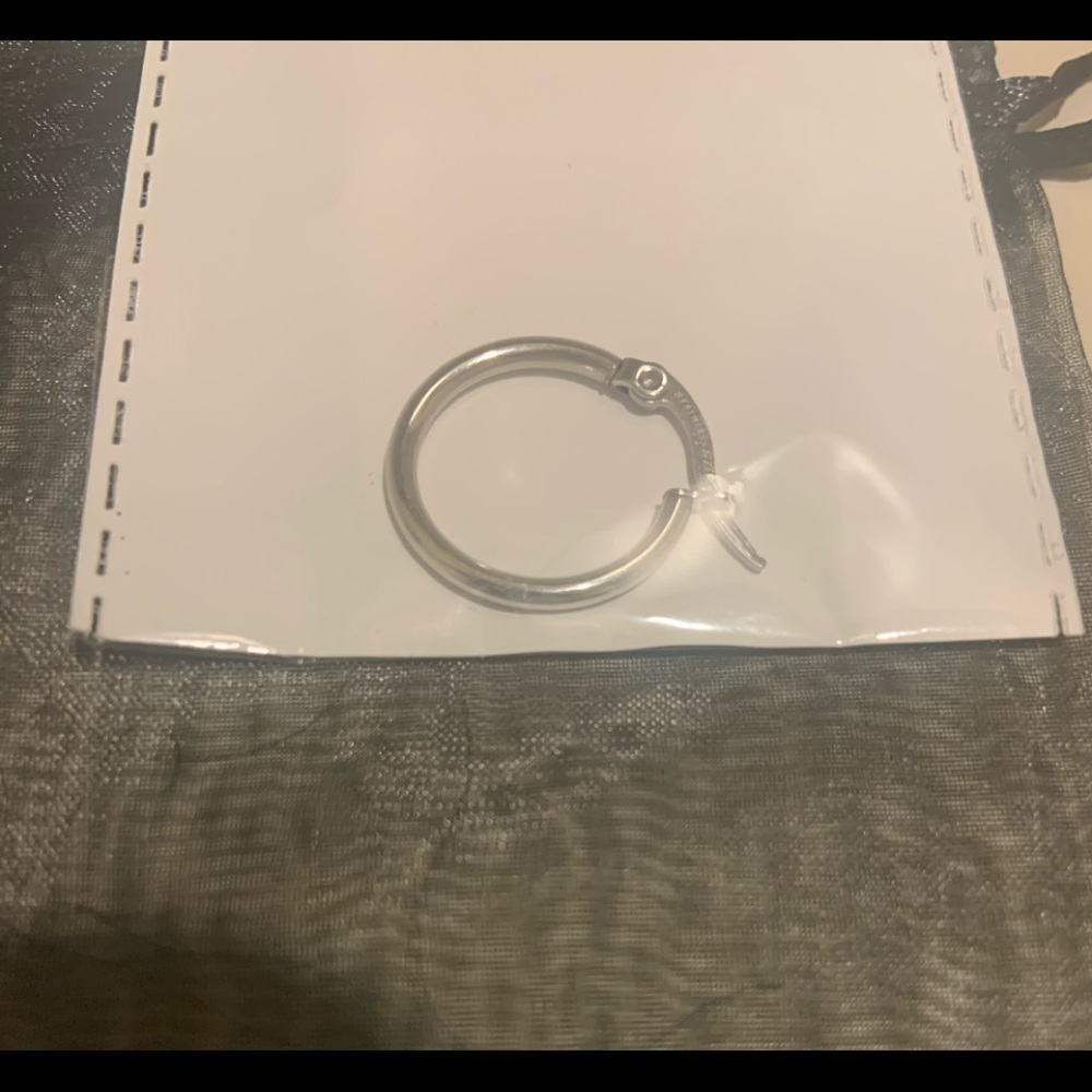Steeltime Stainless steel hoop earring small nwt